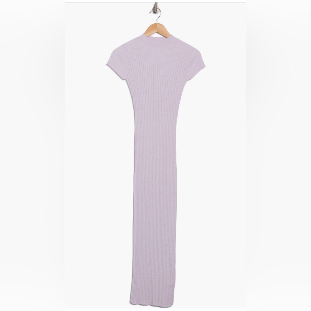 Good American Ivory Ribbed Midi Dress - Picture 5 of 8